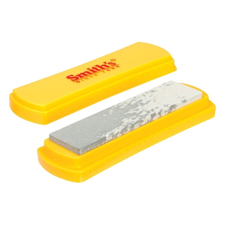 Smiths Sharpening Stone, 4 in W, 1 in L, 1200 Grit, Yellow 50556